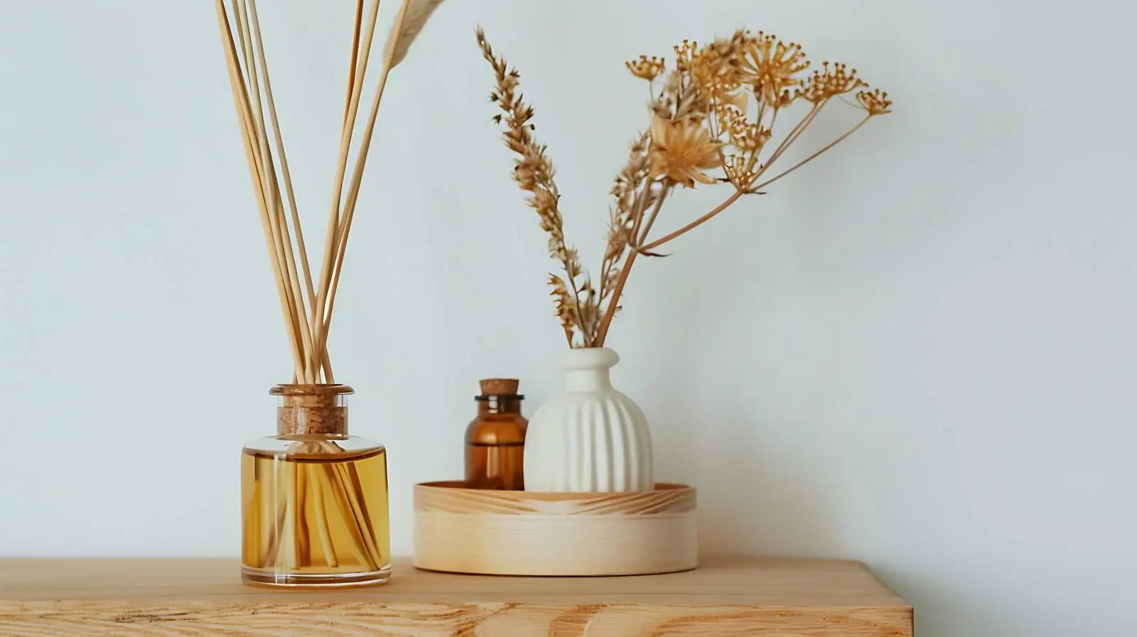 Aroma Stick Bottle on Wooden Shelf — free download from Dotvec