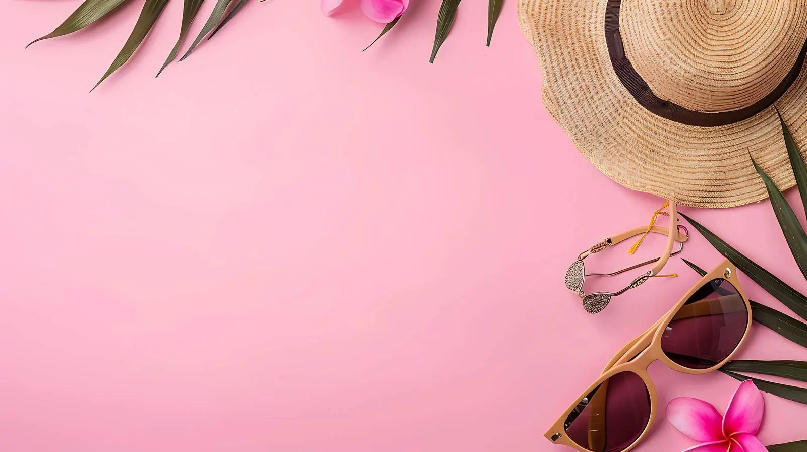 Summer Fashion Composition with Woman Border Frame – free man image from Dotvec