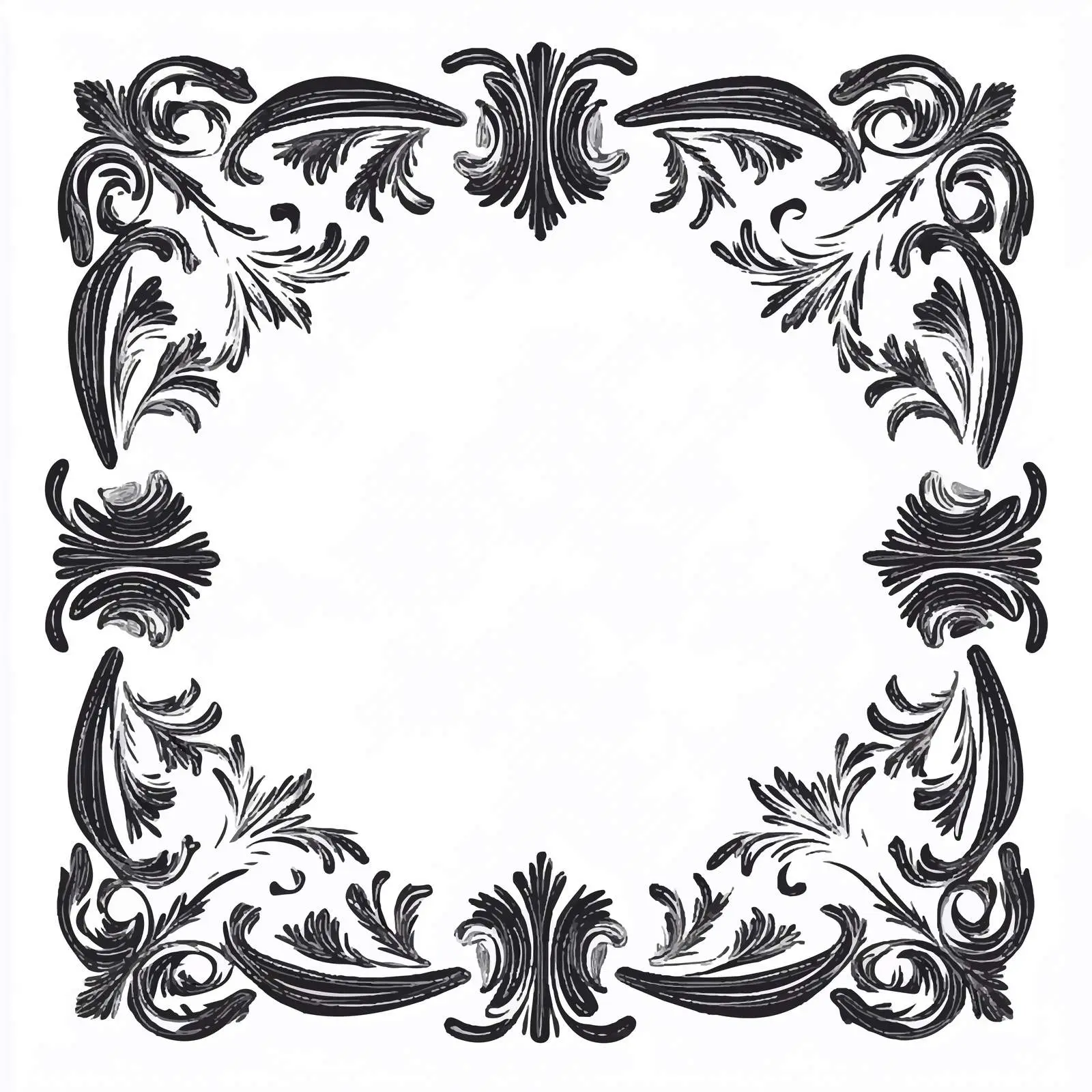 Vintage Isolated Vector Frame with White Background — free download from Dotvec
