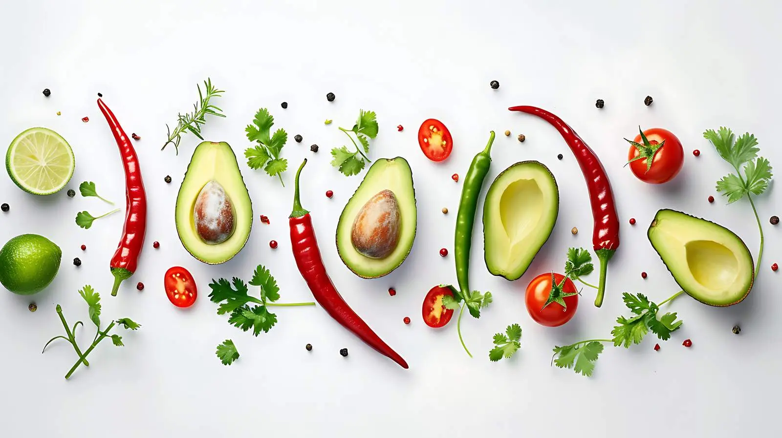 Fresh Avocado Ingredients for Guacamole Preparation – free natural image from Dotvec