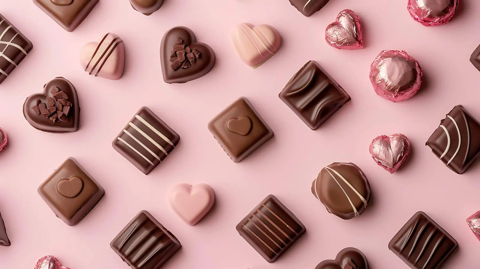 Colorful Chocolate Candies with Heat Symbols – free gift image from Dotvec