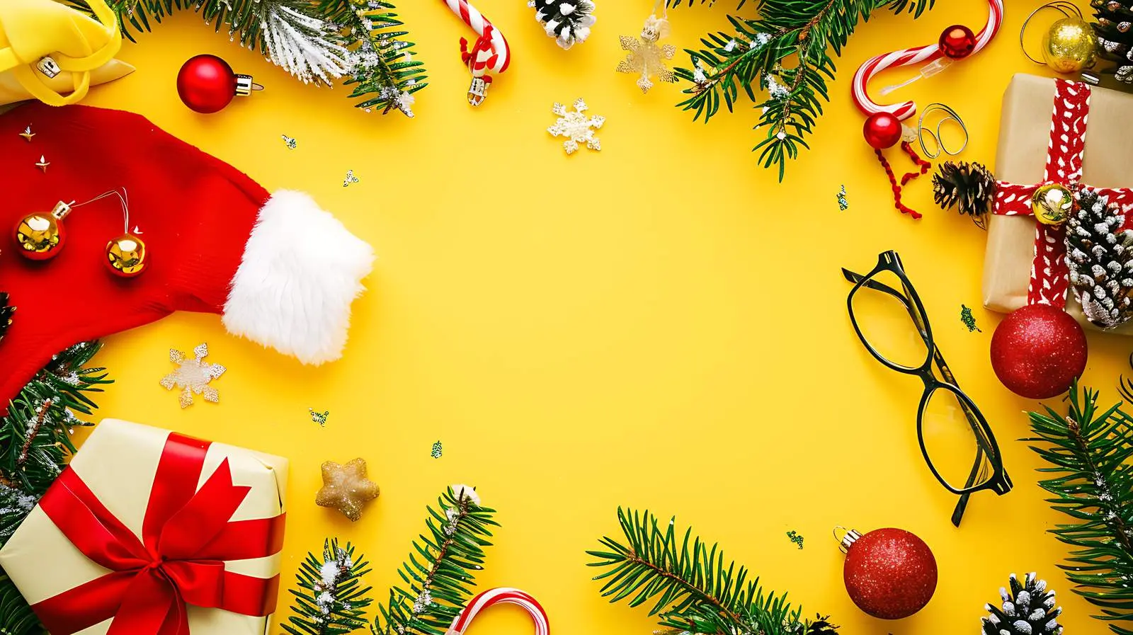 Funny New Year and Christmas Winter Accessories – free decor image from Dotvec