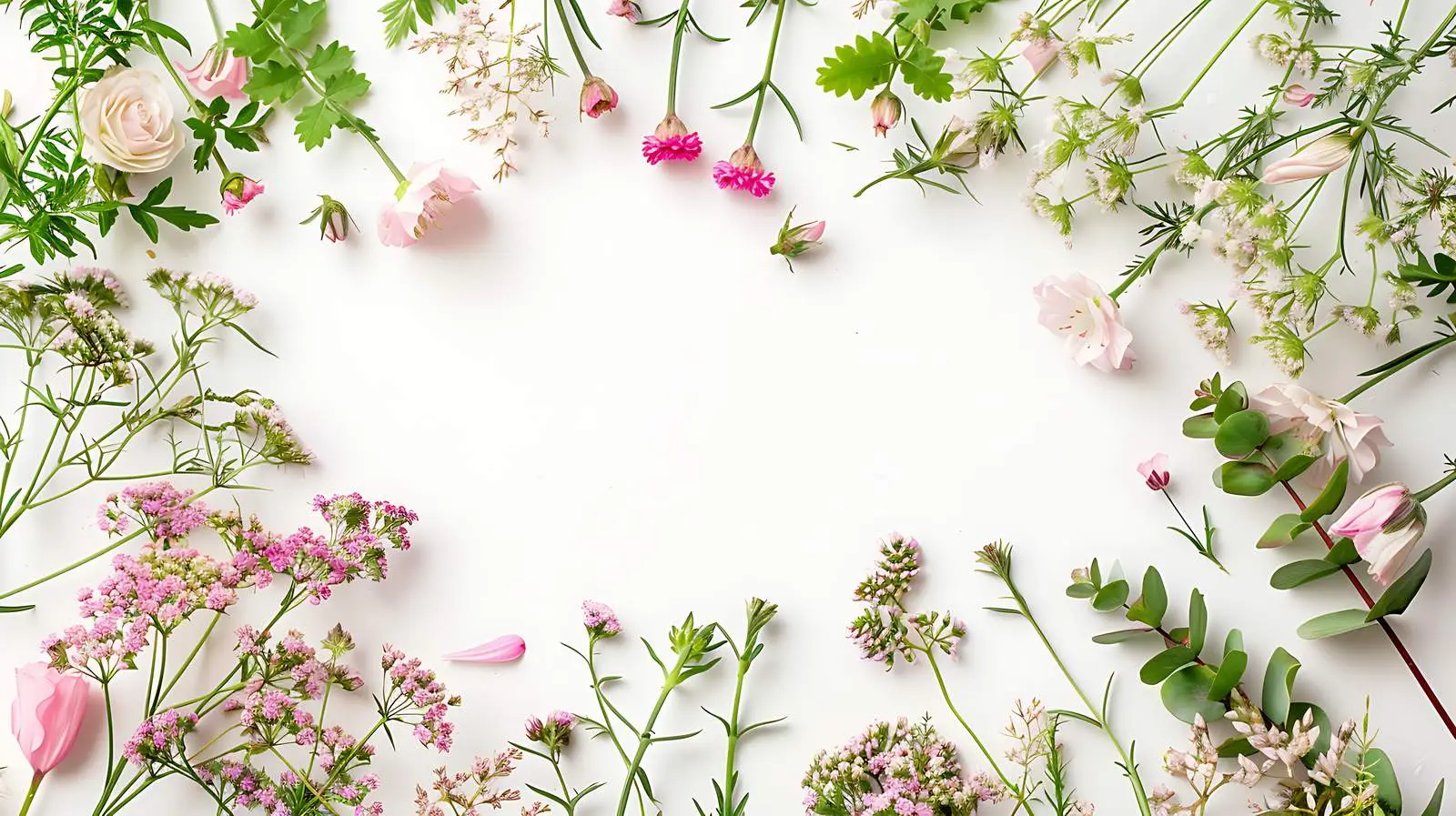 Pink and Beige Wildflowers with Green Leaves – free habitat image from Dotvec