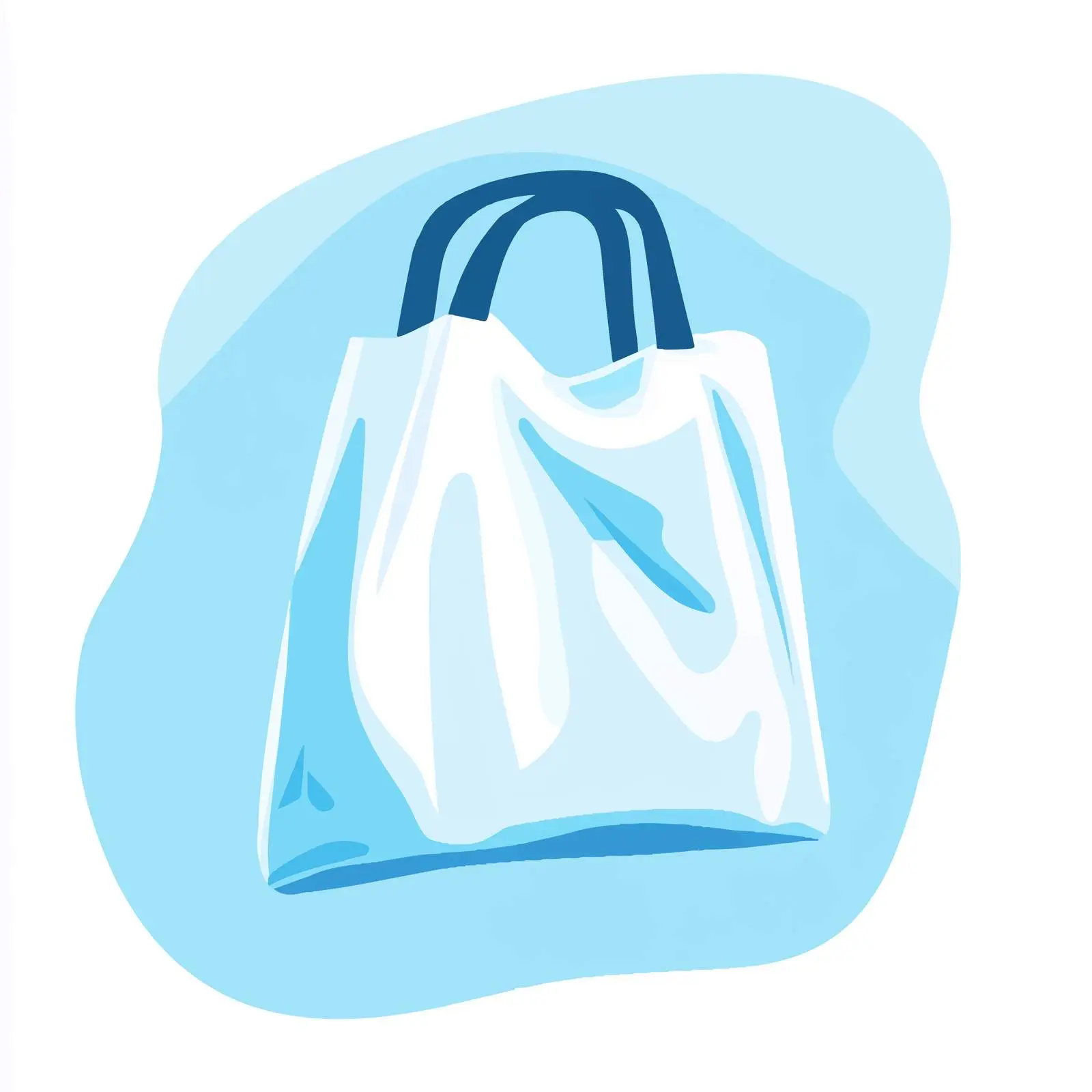 Flat Vector Illustration of Free Plastic Bag — free download from Dotvec