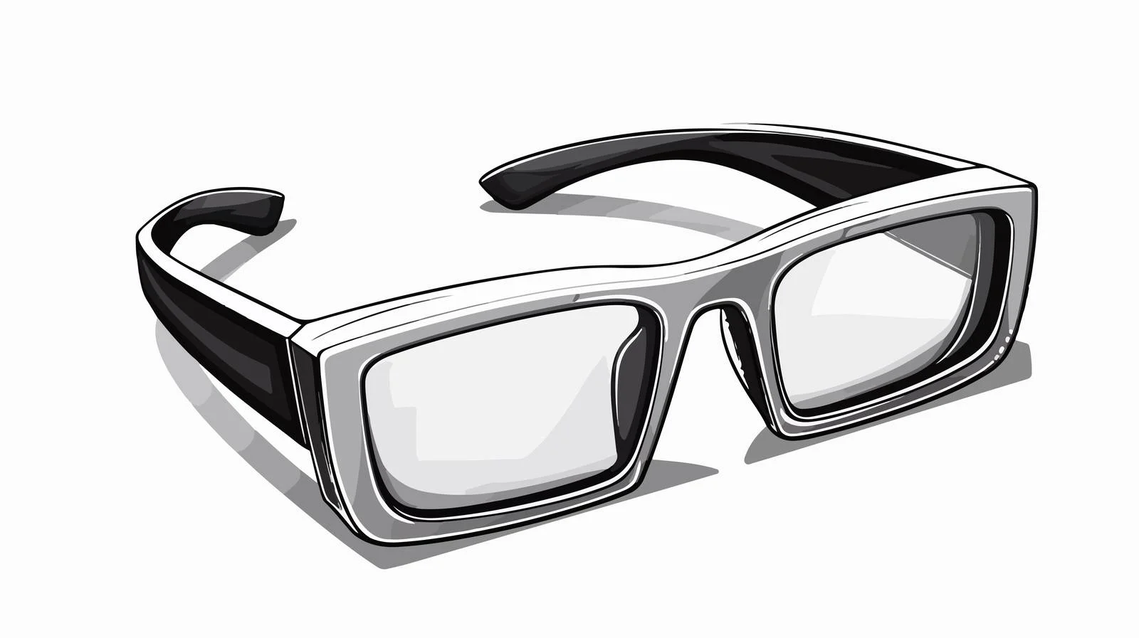 3D Glasses Cartoon Illustration — free download from Dotvec