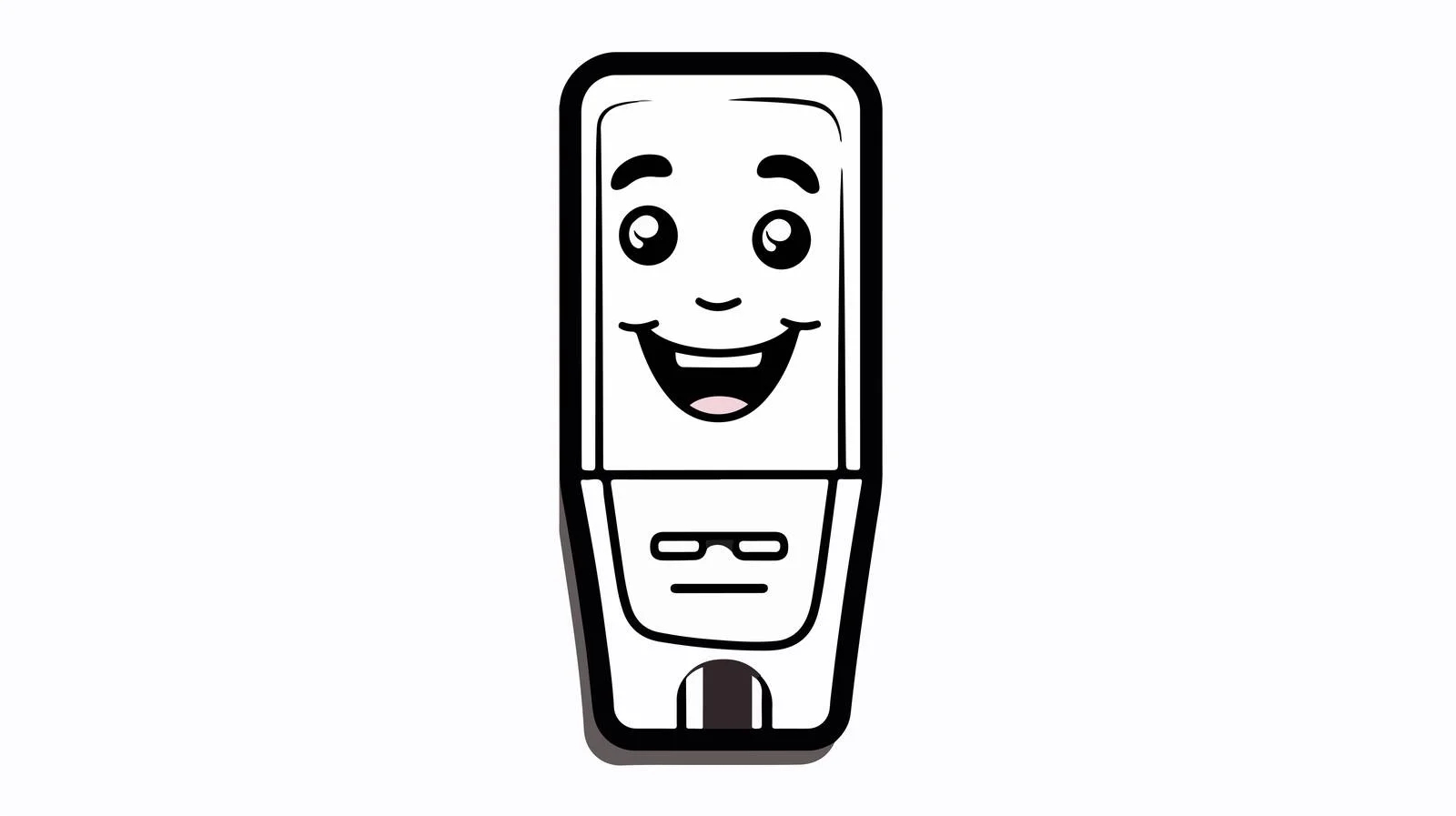 Hand-drawn USB Stick Cartoon Design — free download from Dotvec
