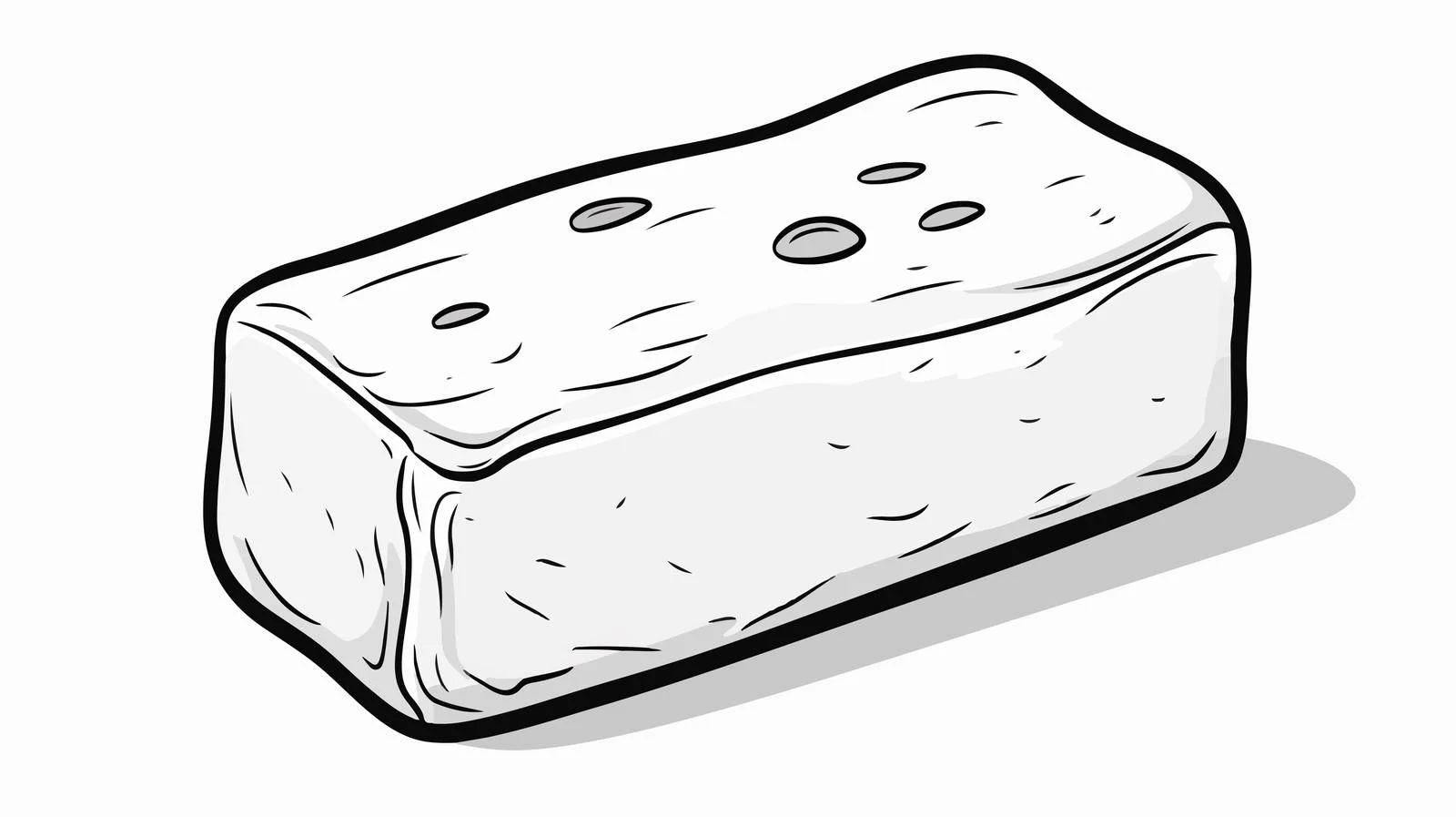 Cartoon Bar of Soap Sketch — free download from Dotvec