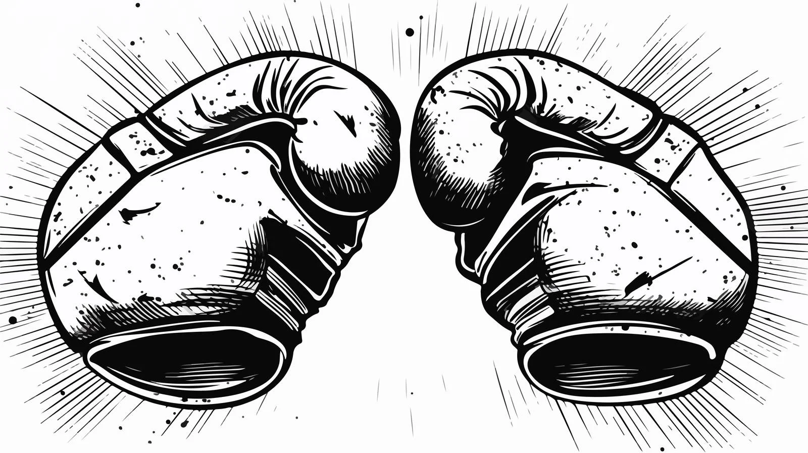 Cartoon Boxing Gloves Sketch — free download from Dotvec