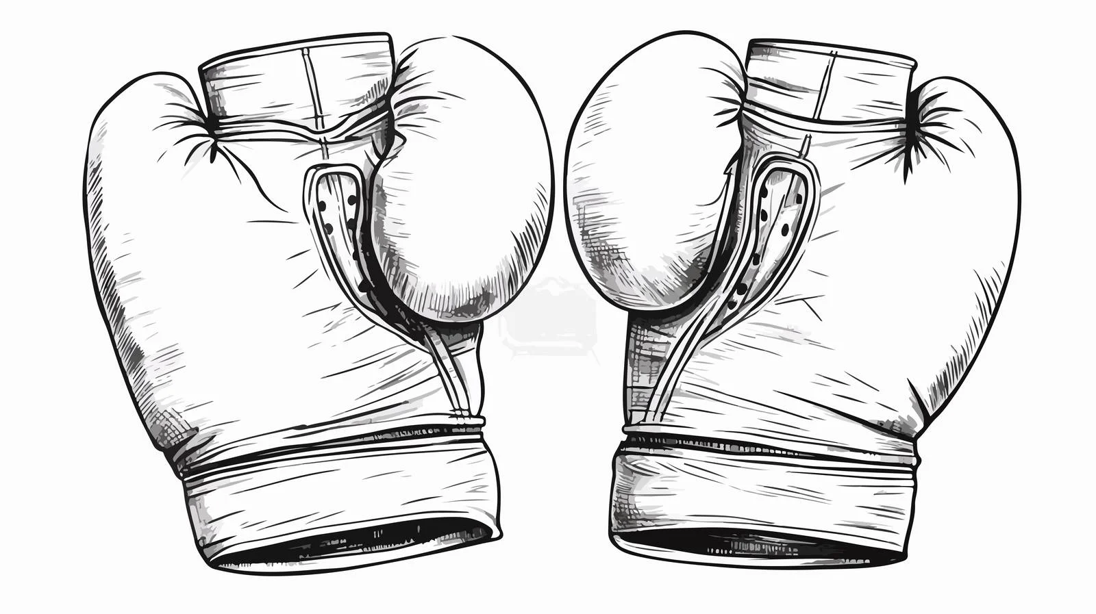Cartoon Boxing Gloves Illustration — free download from Dotvec