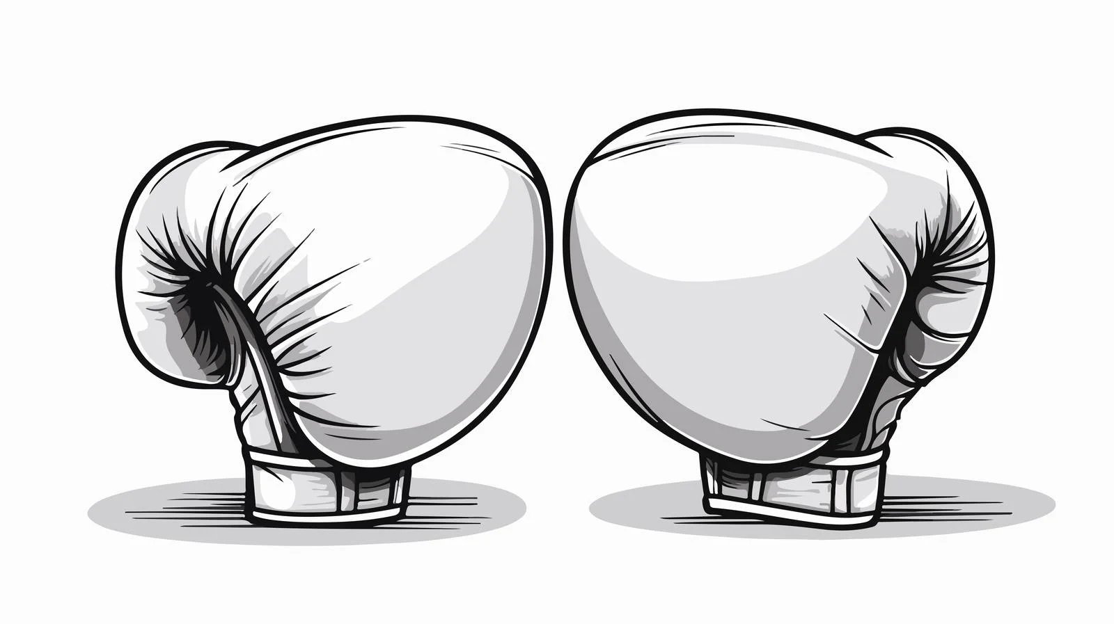 Cartoon Boxing Gloves Illustration — free download from Dotvec
