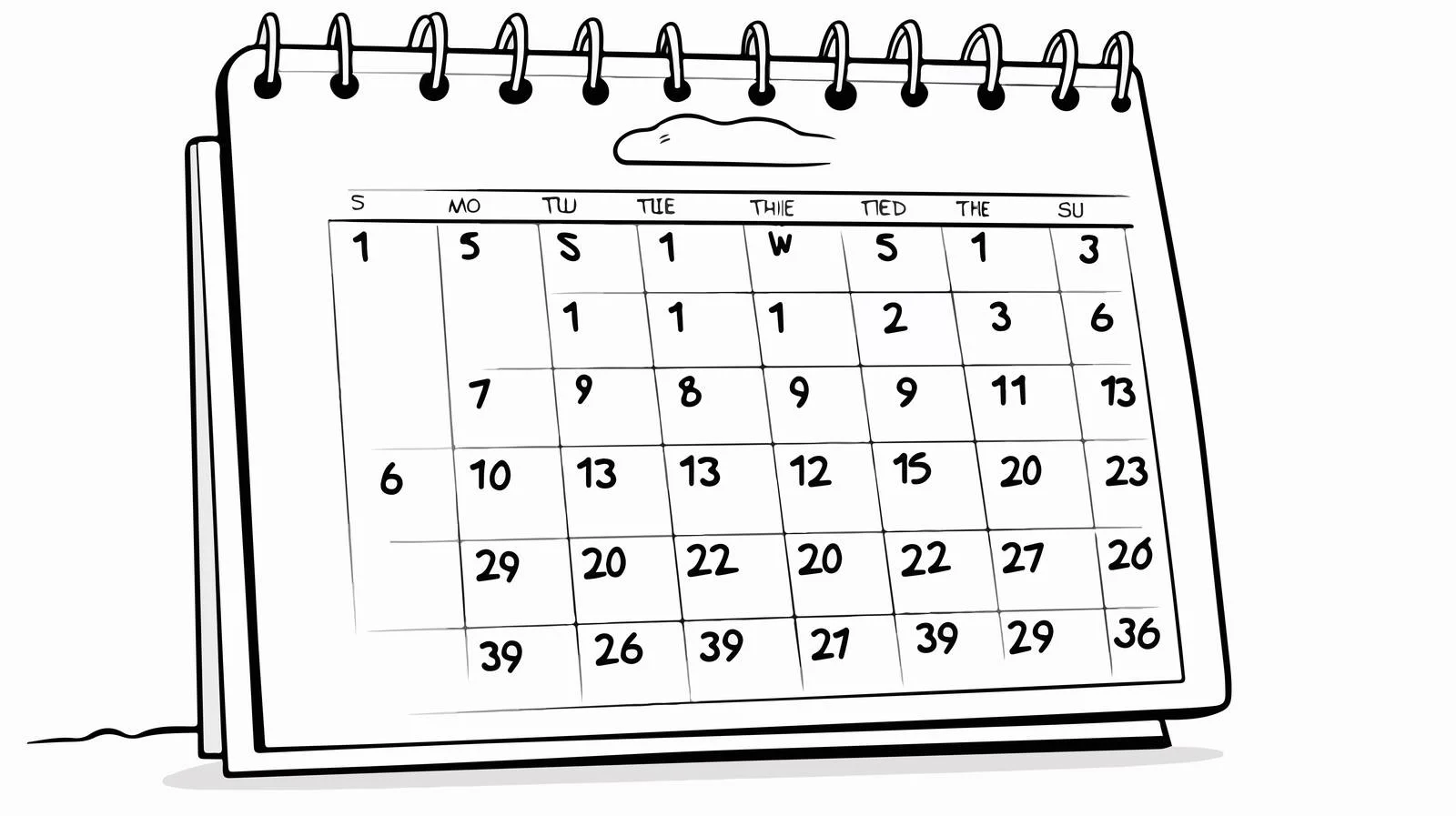 Cartoon Calendar Show Illustration — free download from Dotvec