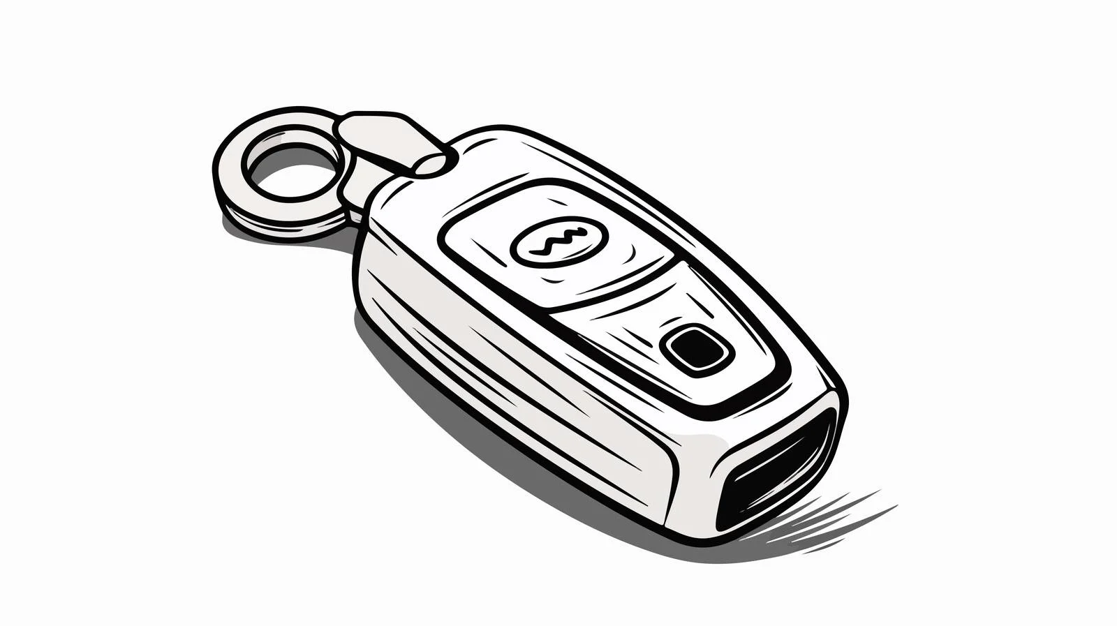 Cartoon Car Key Illustration — free download from Dotvec