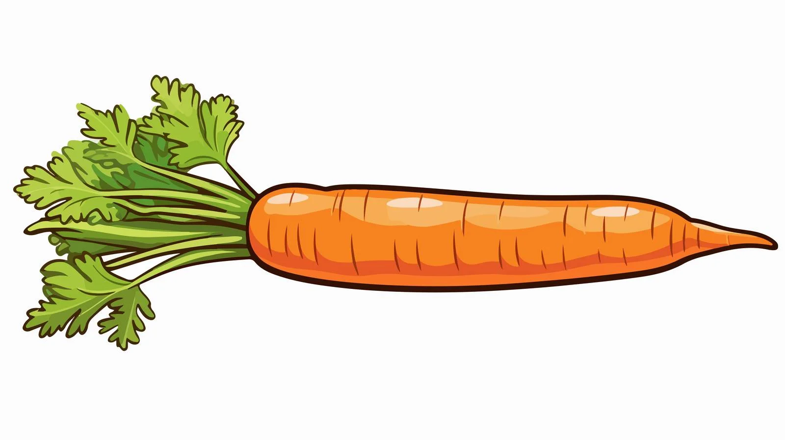 Whimsical Cartoon Carrot Illustration — free download from Dotvec