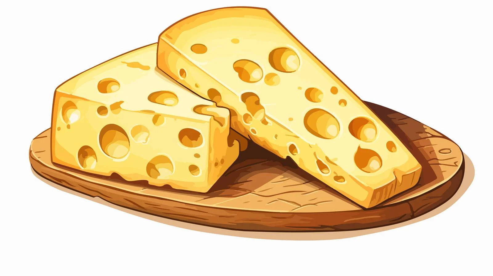 Whimsical Cheese Cartoon Drawing — free download from Dotvec