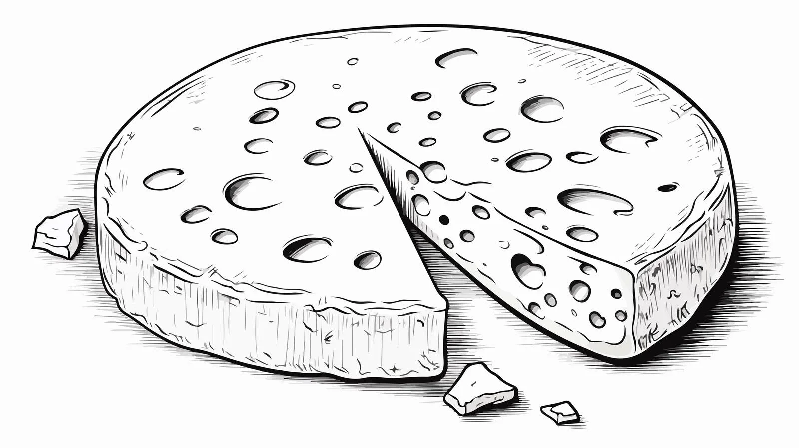 Whimsical Cheese Cartoon Illustration — free download from Dotvec