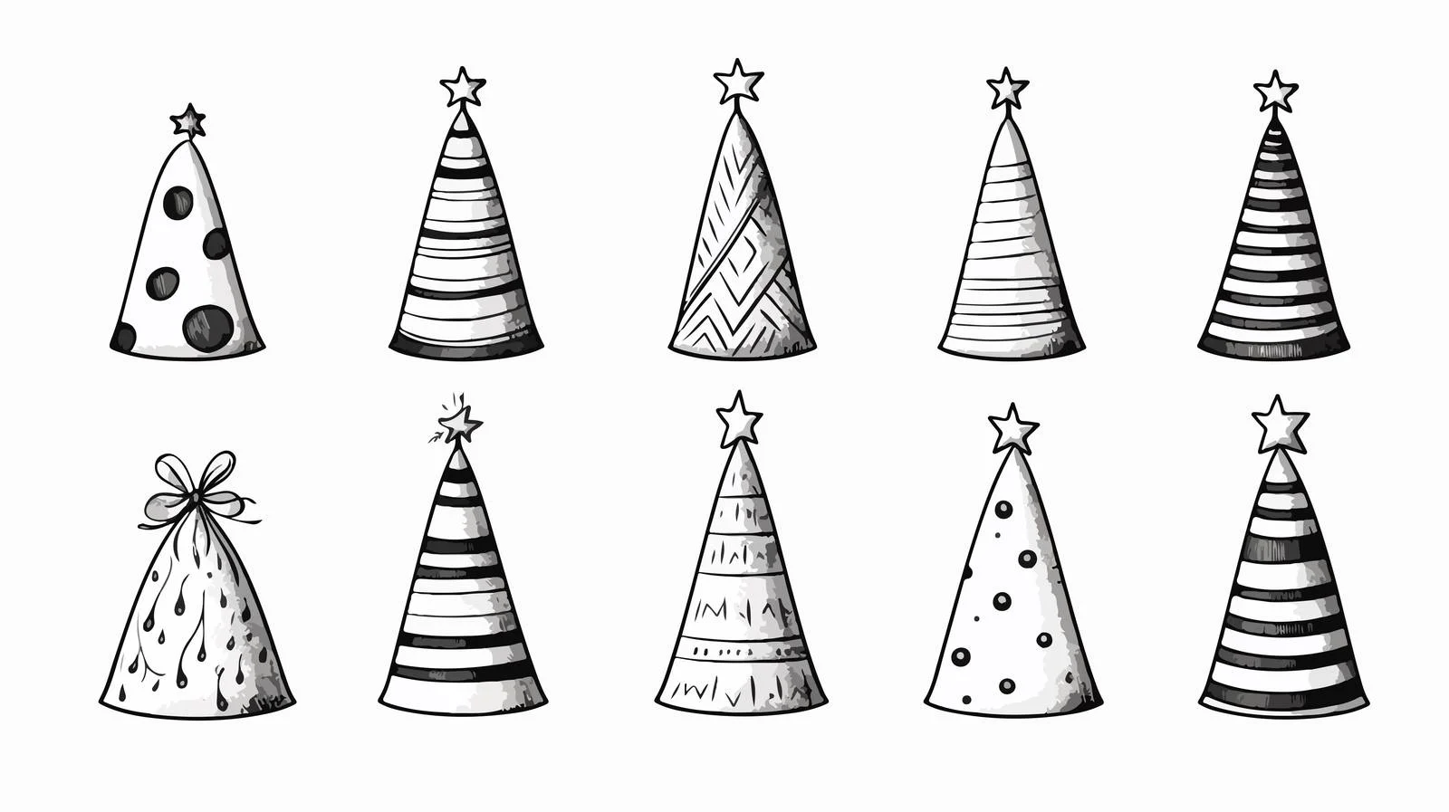 Christmas Hat Cartoon Sketch — free download from Dotvec