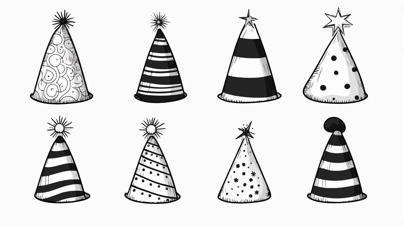Cartoon Christmas Hat Sketch — free download from Dotvec