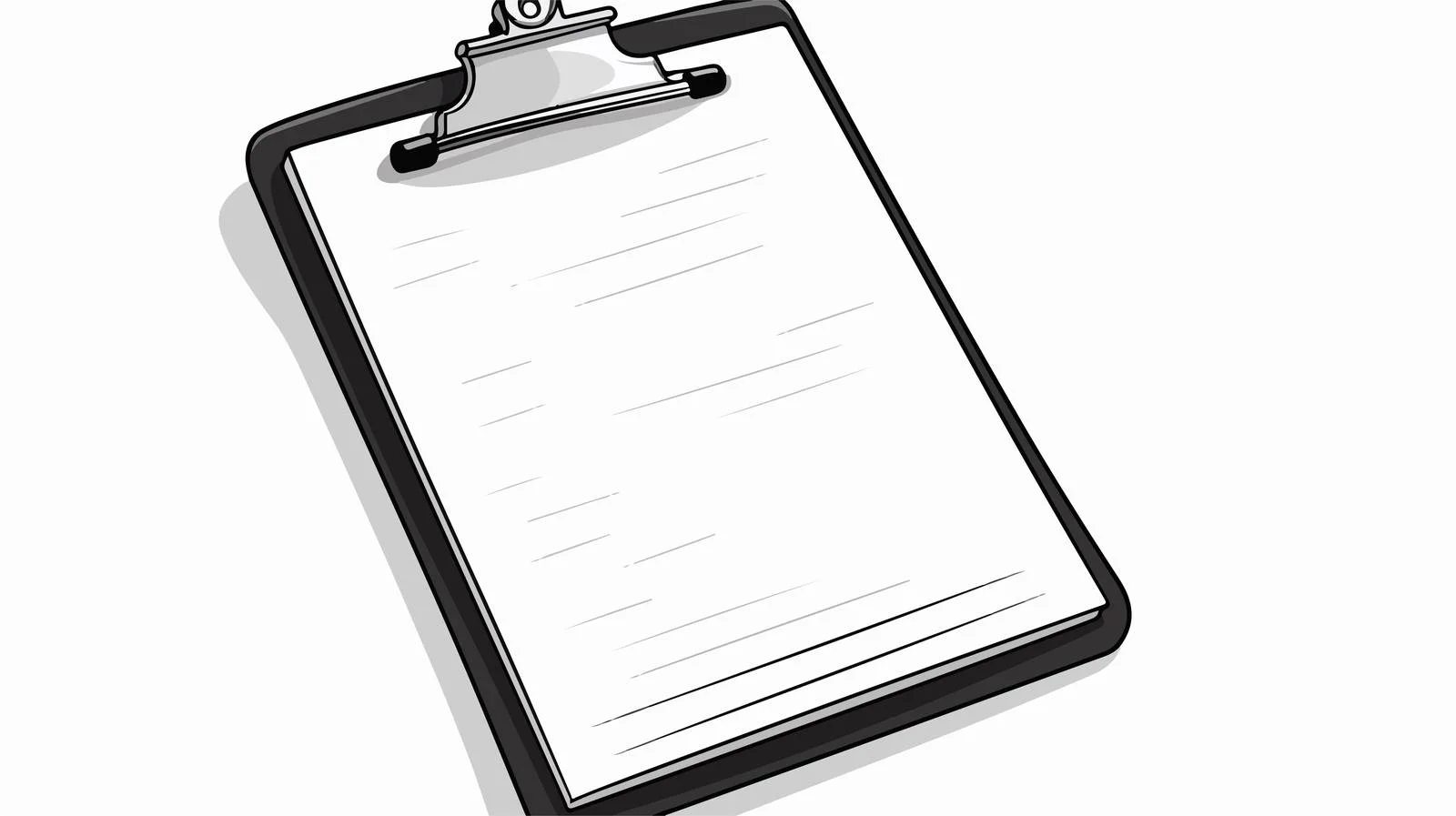 Cartoon Clipboard Sketch — free download from Dotvec