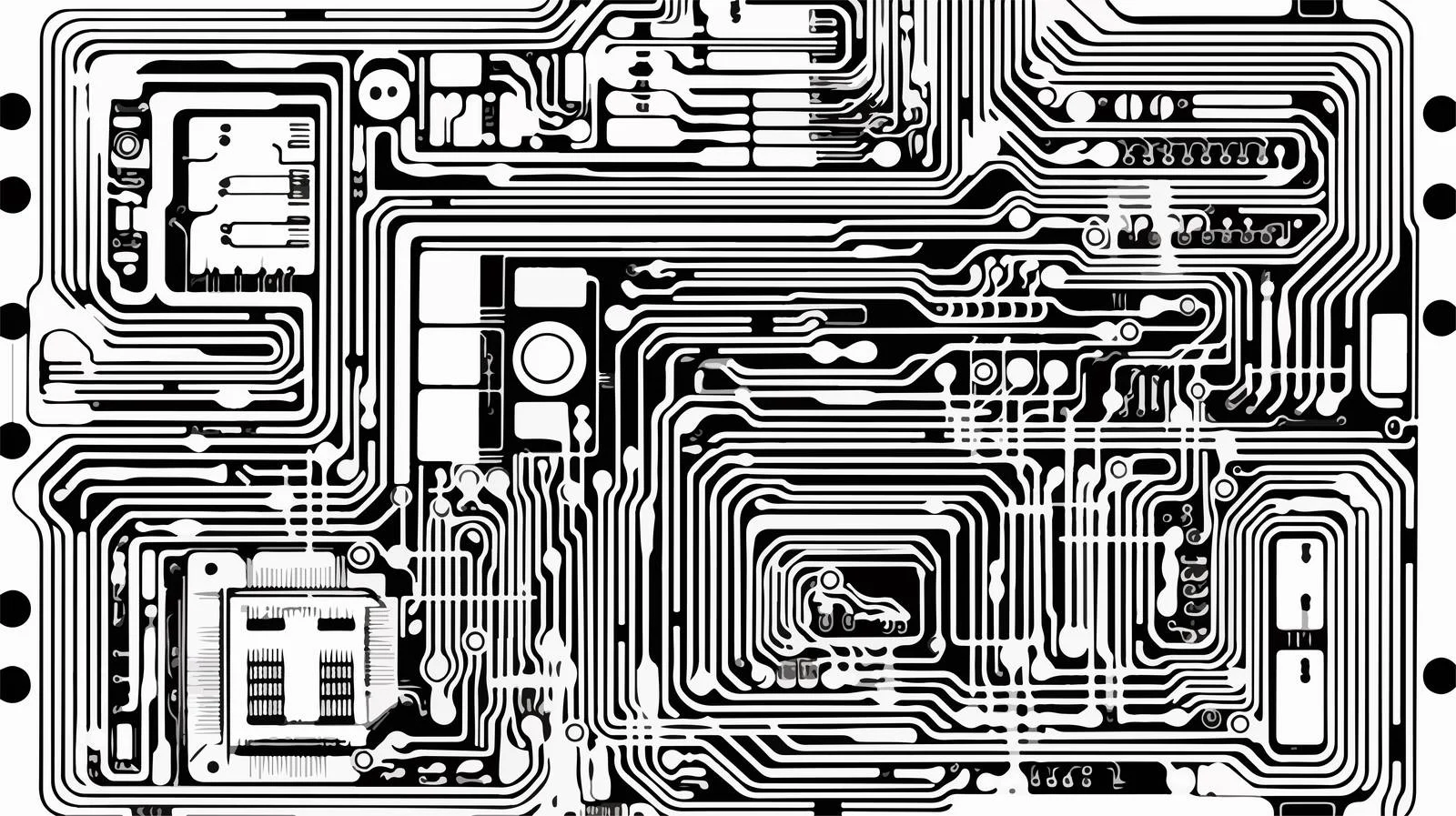 Hand-drawn Cartoon Computer Circle — free download from Dotvec