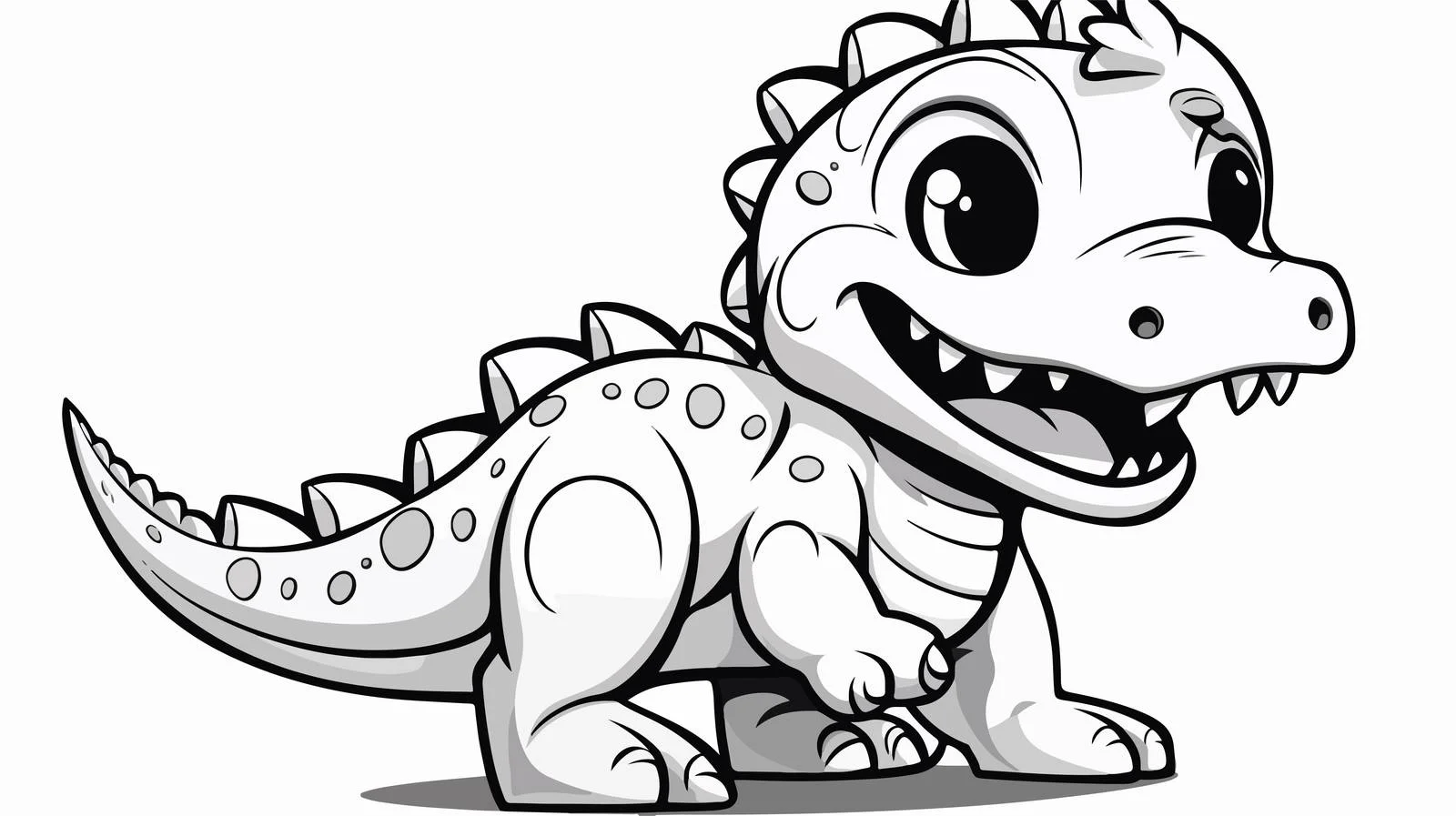 Cartoon Dinosaur Drawing — free download from Dotvec