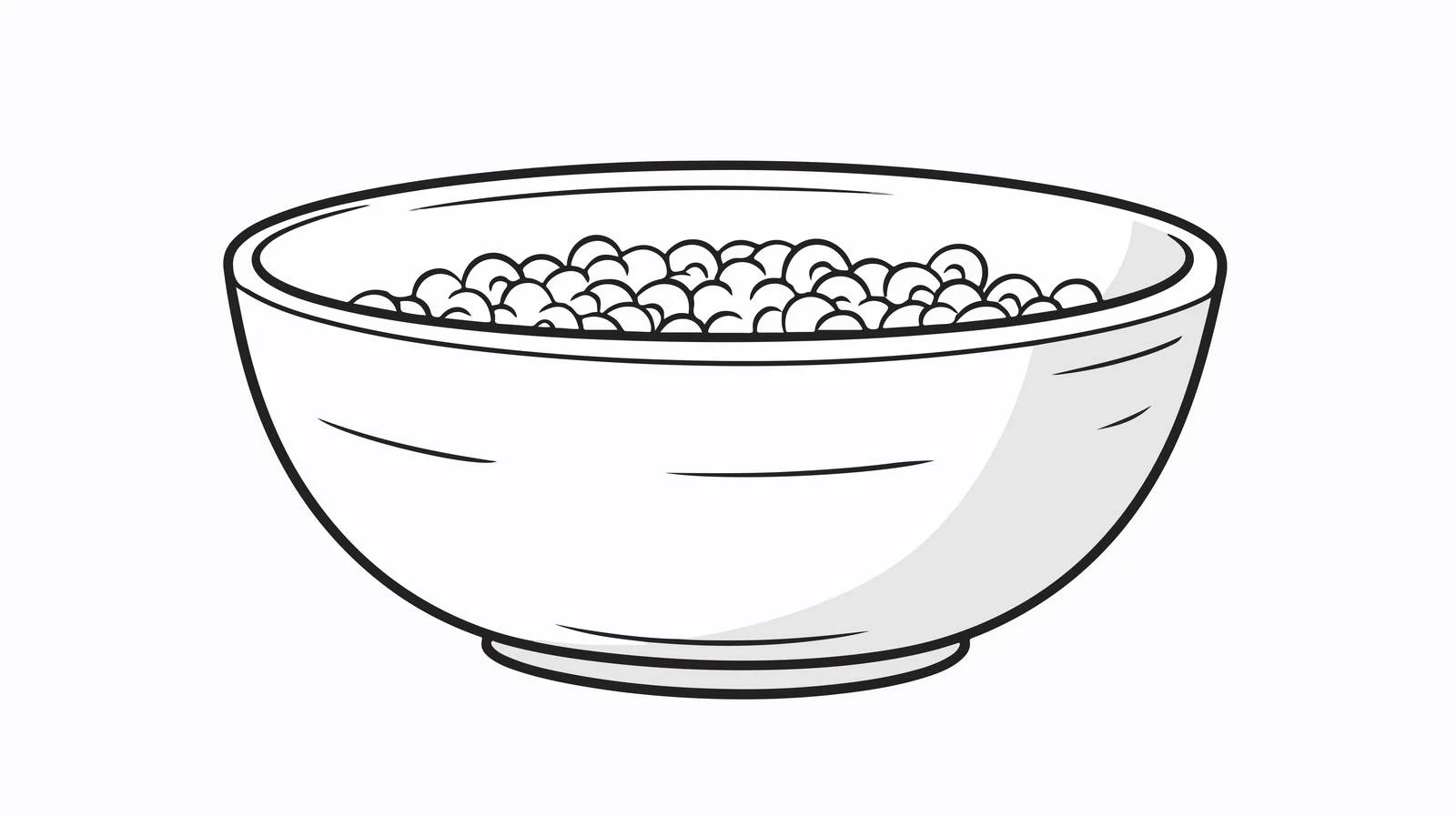 Cartoon Empty Cereal Illustration — free download from Dotvec