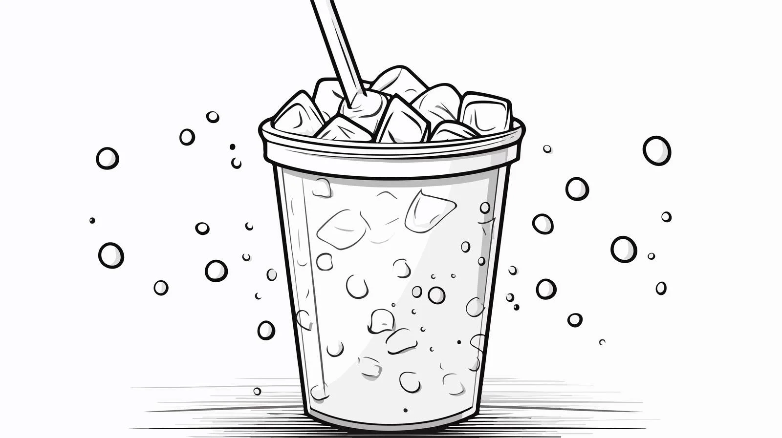 Hand-Drawn Fizzy Drink Cartoon — free download from Dotvec