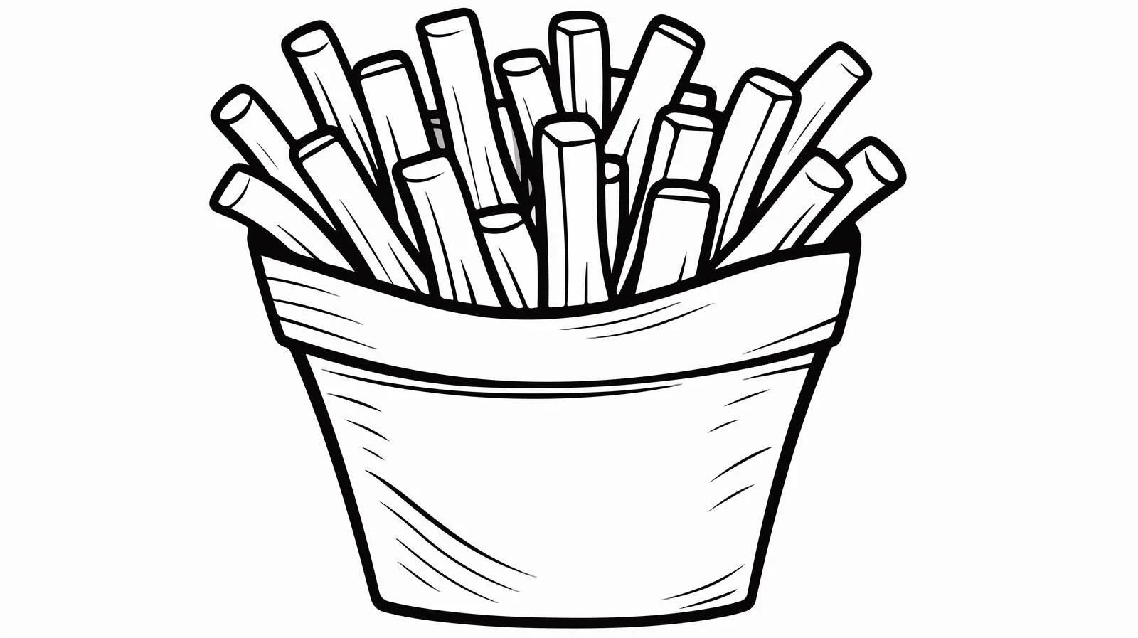 Whimsical French Fries Illustration — free download from Dotvec