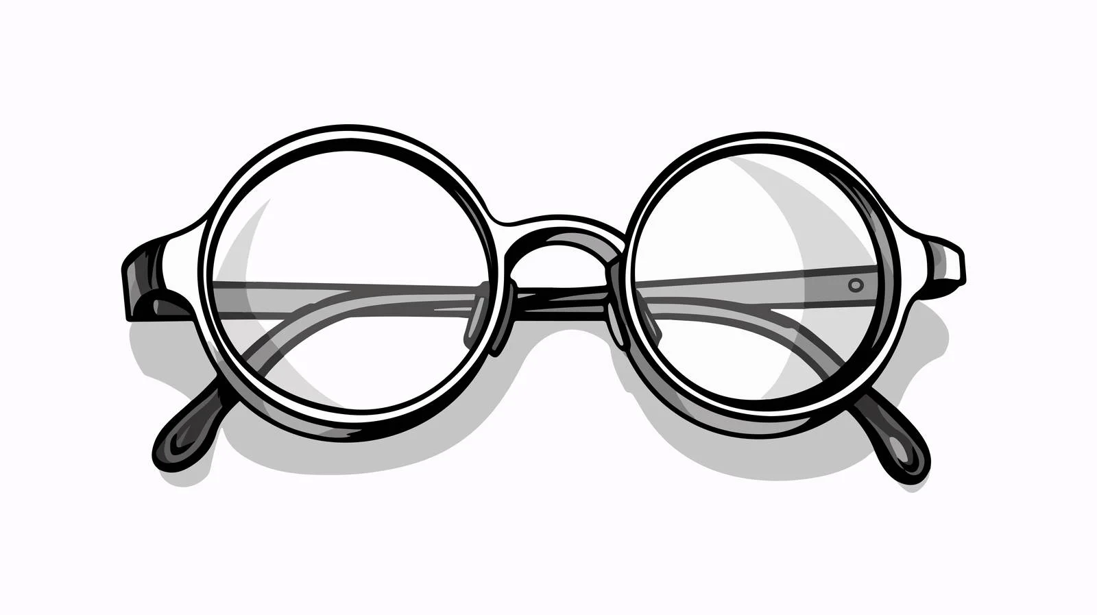 Cartoon Glasses Illustration — free download from Dotvec