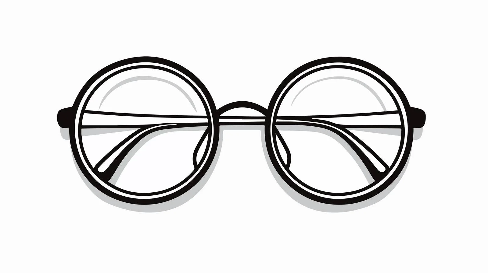 Cartoon Glasses Illustration — free download from Dotvec