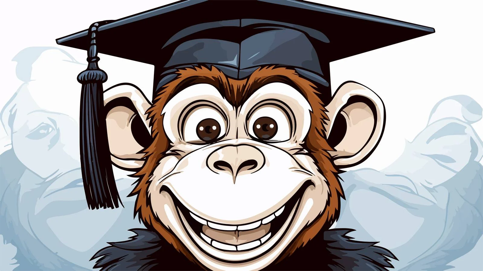 Cartoon Graduate Monk Drawing — free download from Dotvec