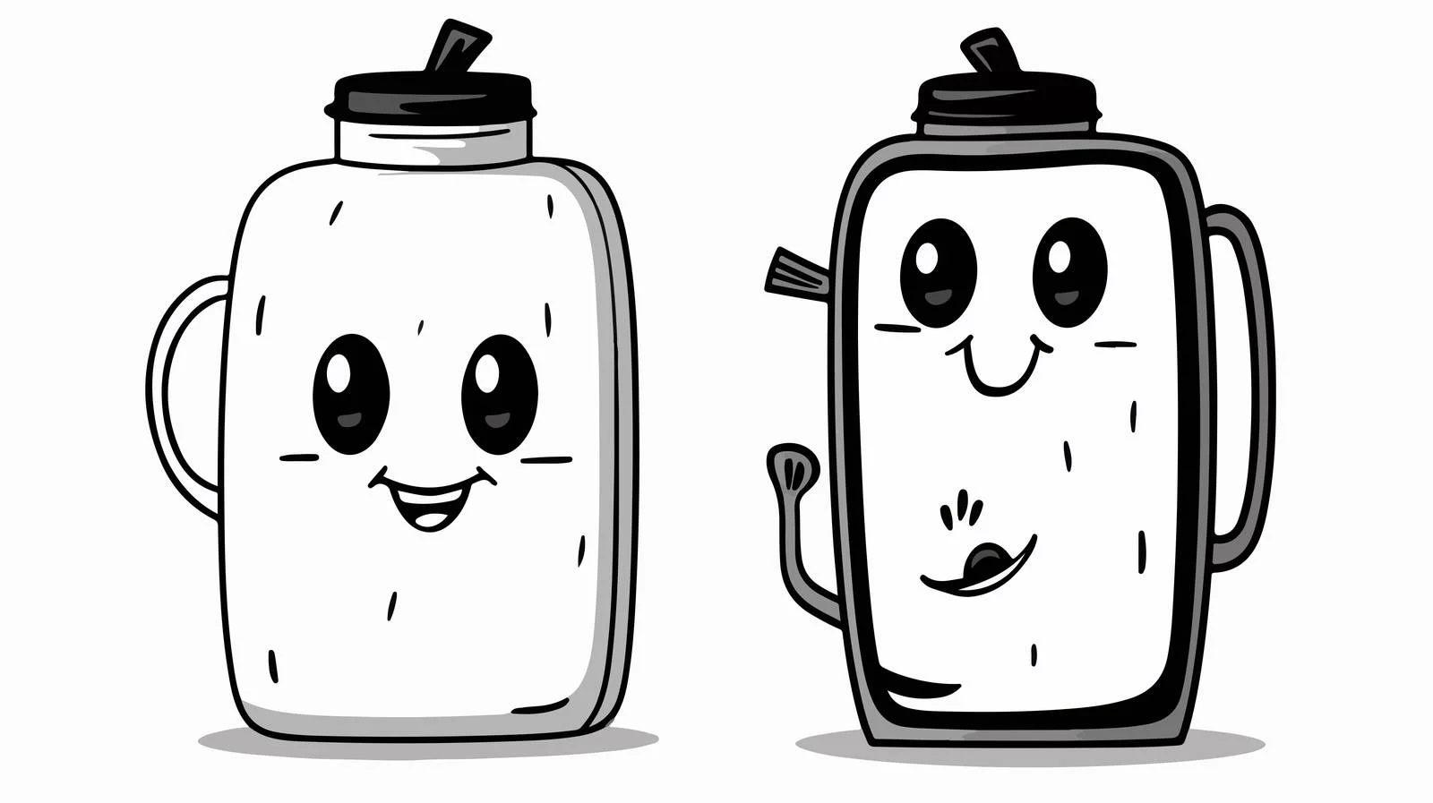 Cartoon Hot Water Bottle Sketch — free download from Dotvec