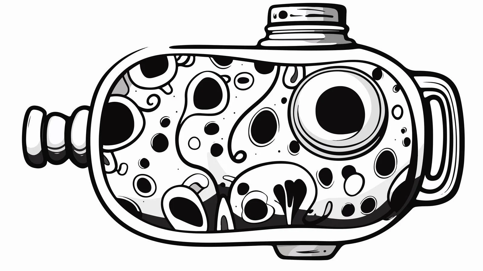 Cartoon Hot Water Bot — free download from Dotvec