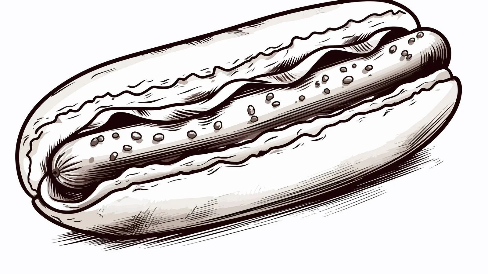 Quirky Hotdog Cartoon Illustration — free download from Dotvec