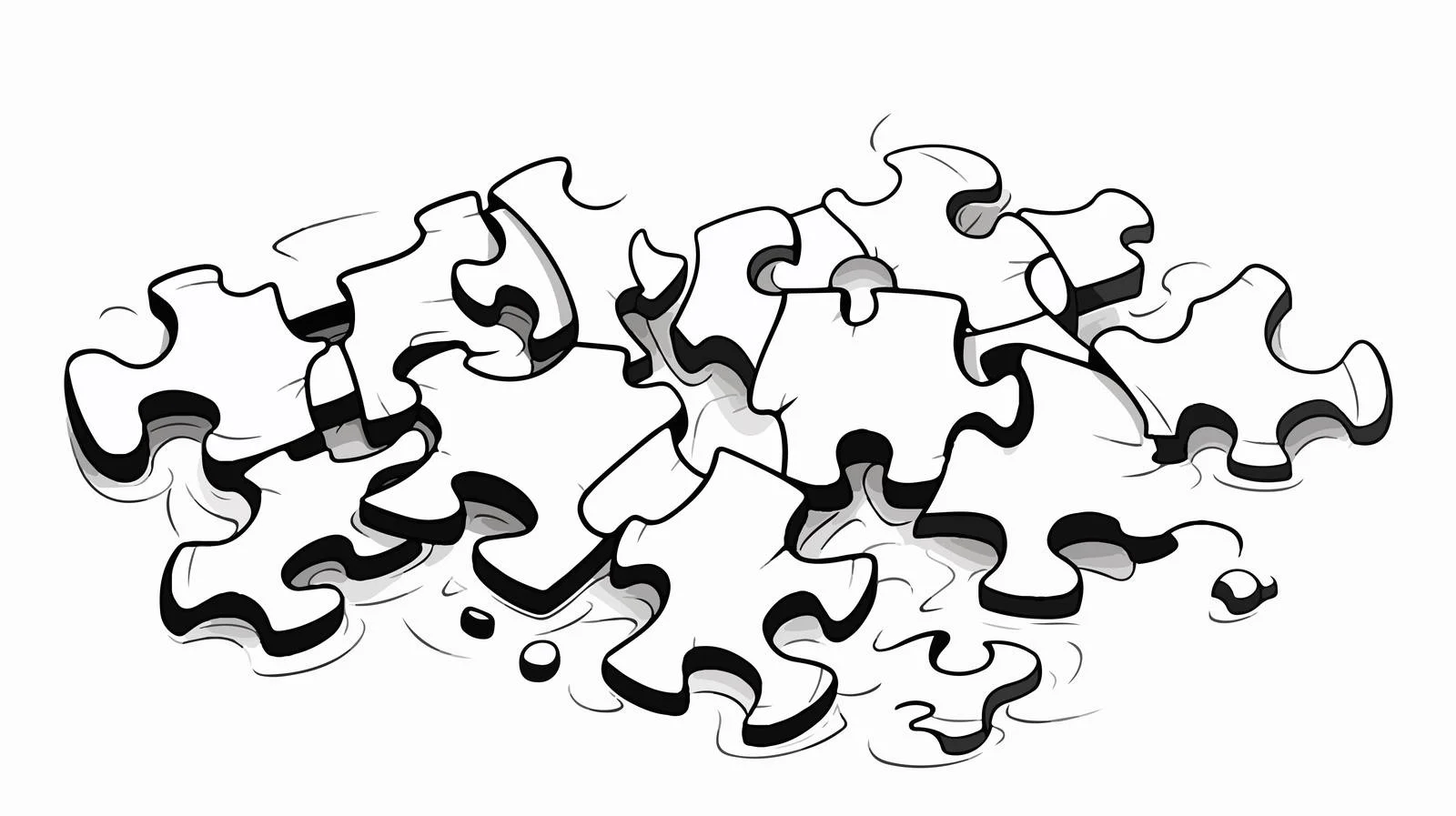 Cartoon Jigsaw Puzzle Piece — free download from Dotvec