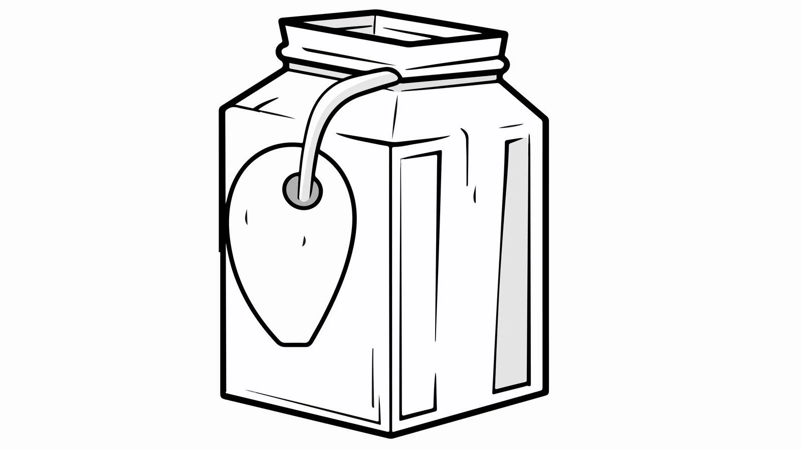 Hand-drawn Cartoon Juice Box Illustration — free download from Dotvec