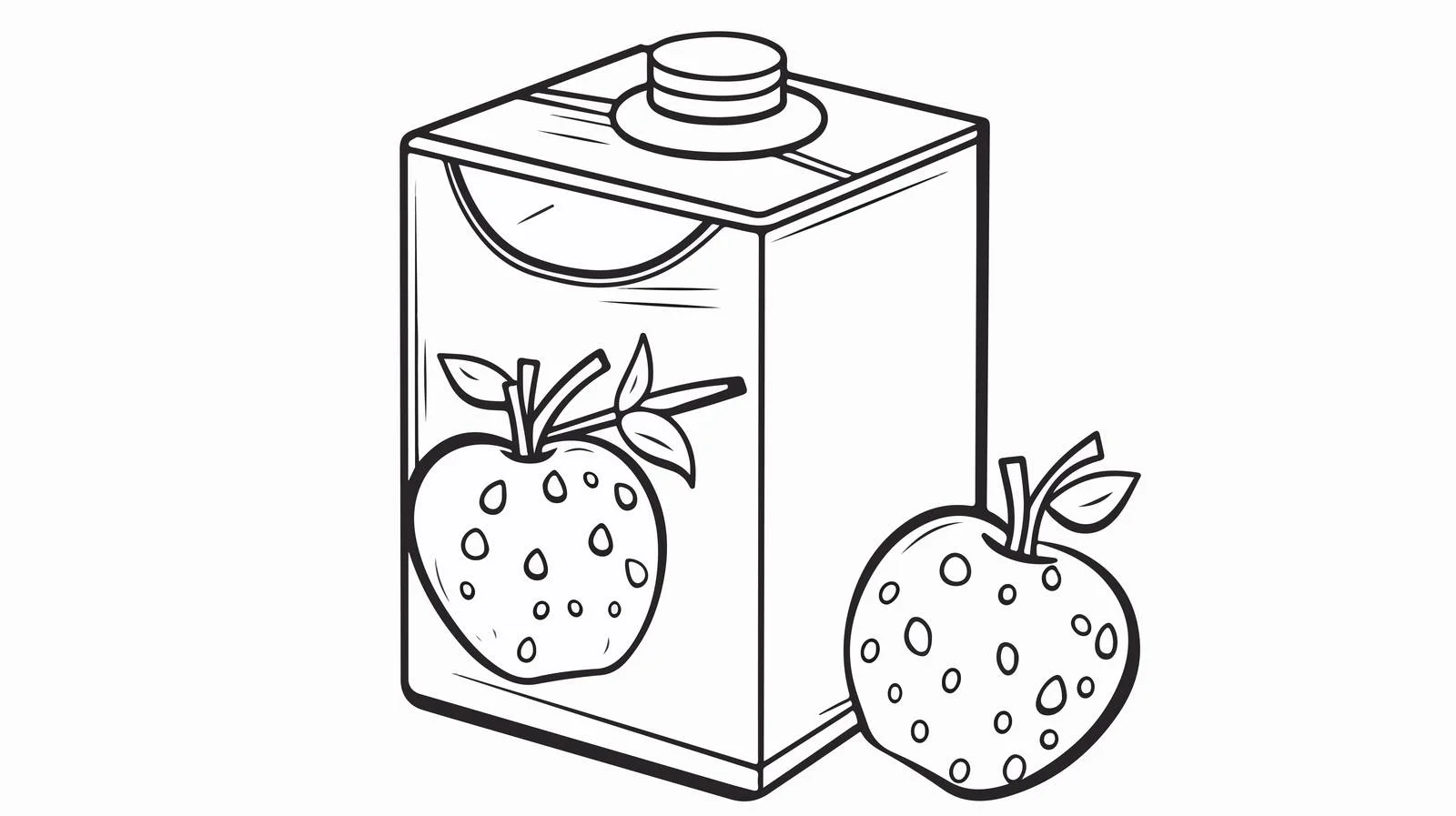 Hand-Drawn Juice Box Cartoon — free download from Dotvec