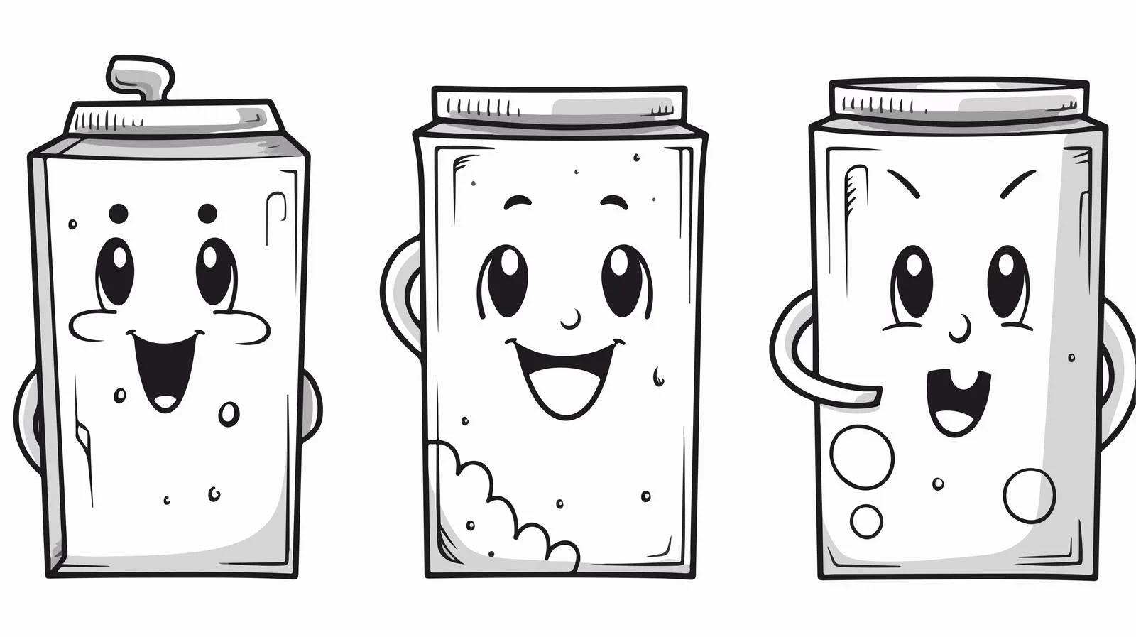 Cartoon Juice Box Drawing — free download from Dotvec