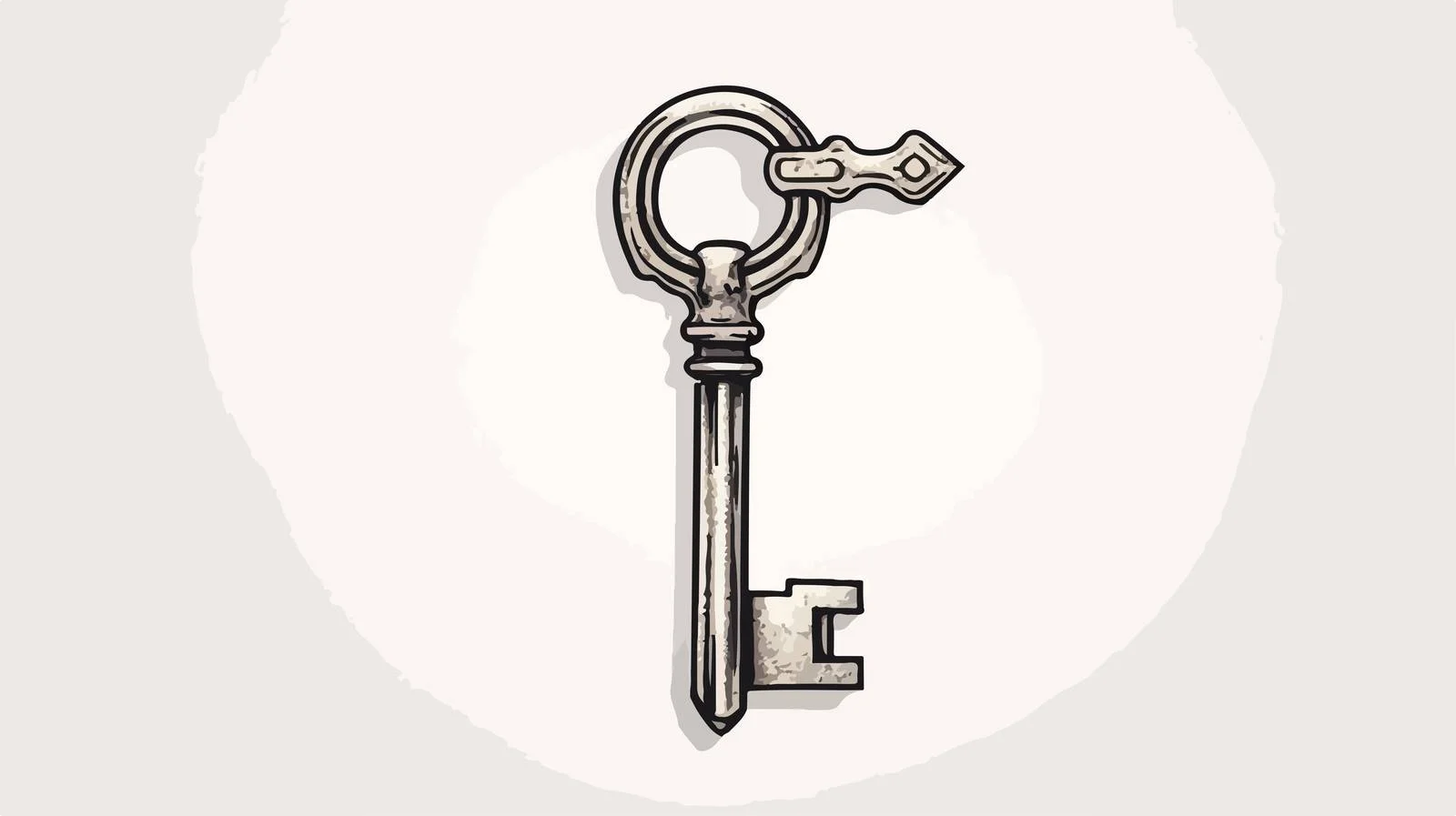 Cartoon Key Illustration — free download from Dotvec