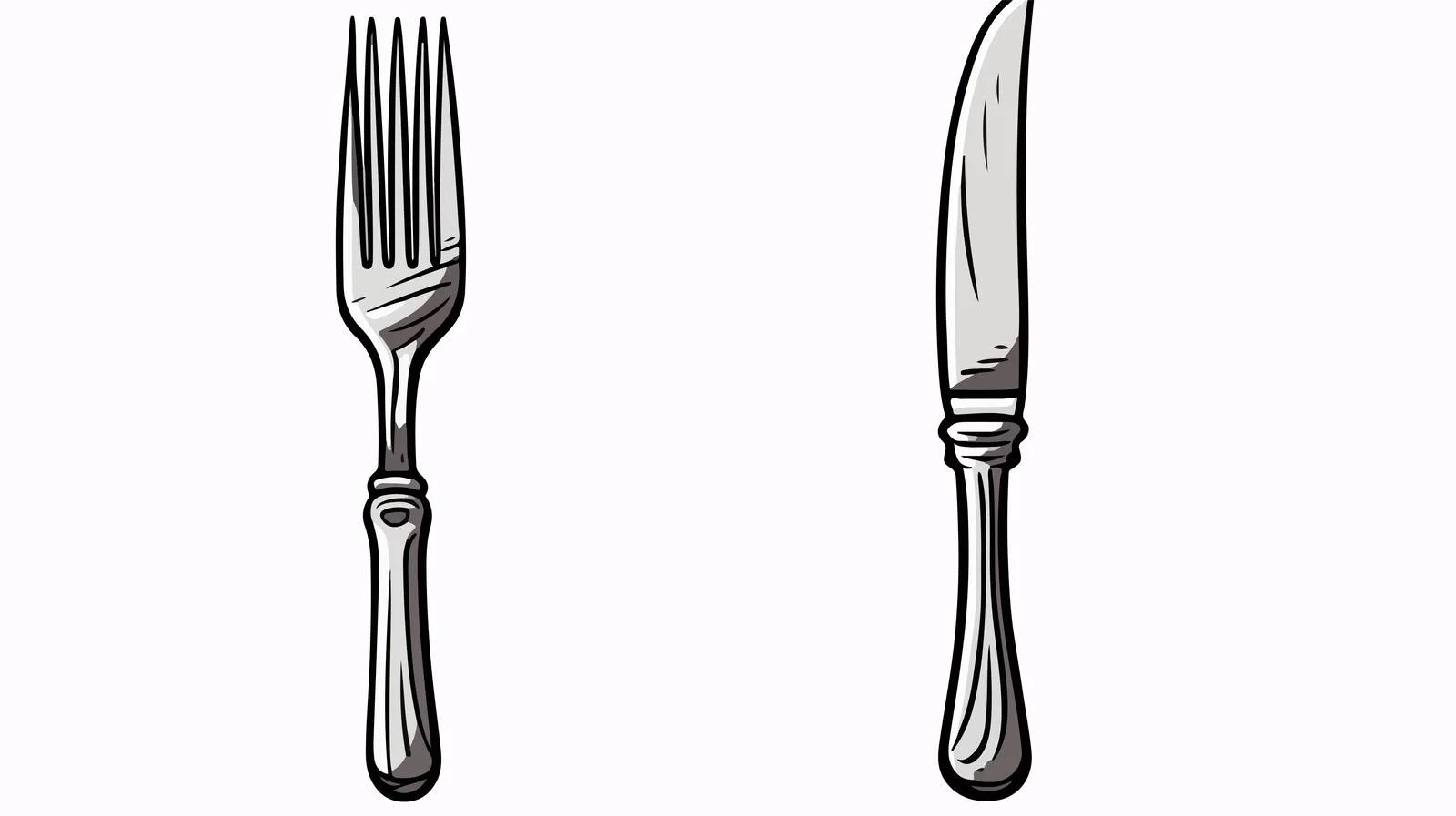 Cartoon Knife Drawing — free download from Dotvec