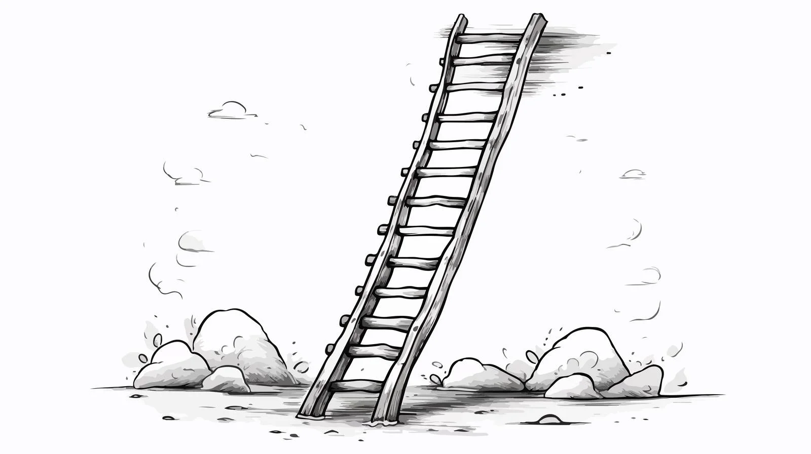 Cartoon Ladder Illustration — free download from Dotvec