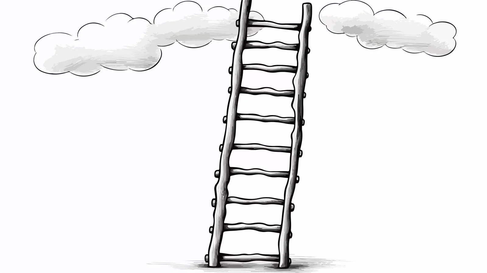 Cartoon Ladder Illustration — free download from Dotvec