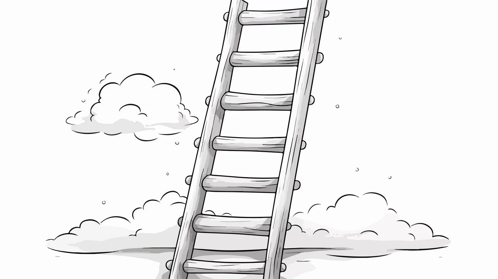 Cartoon Ladder Illustration — free download from Dotvec