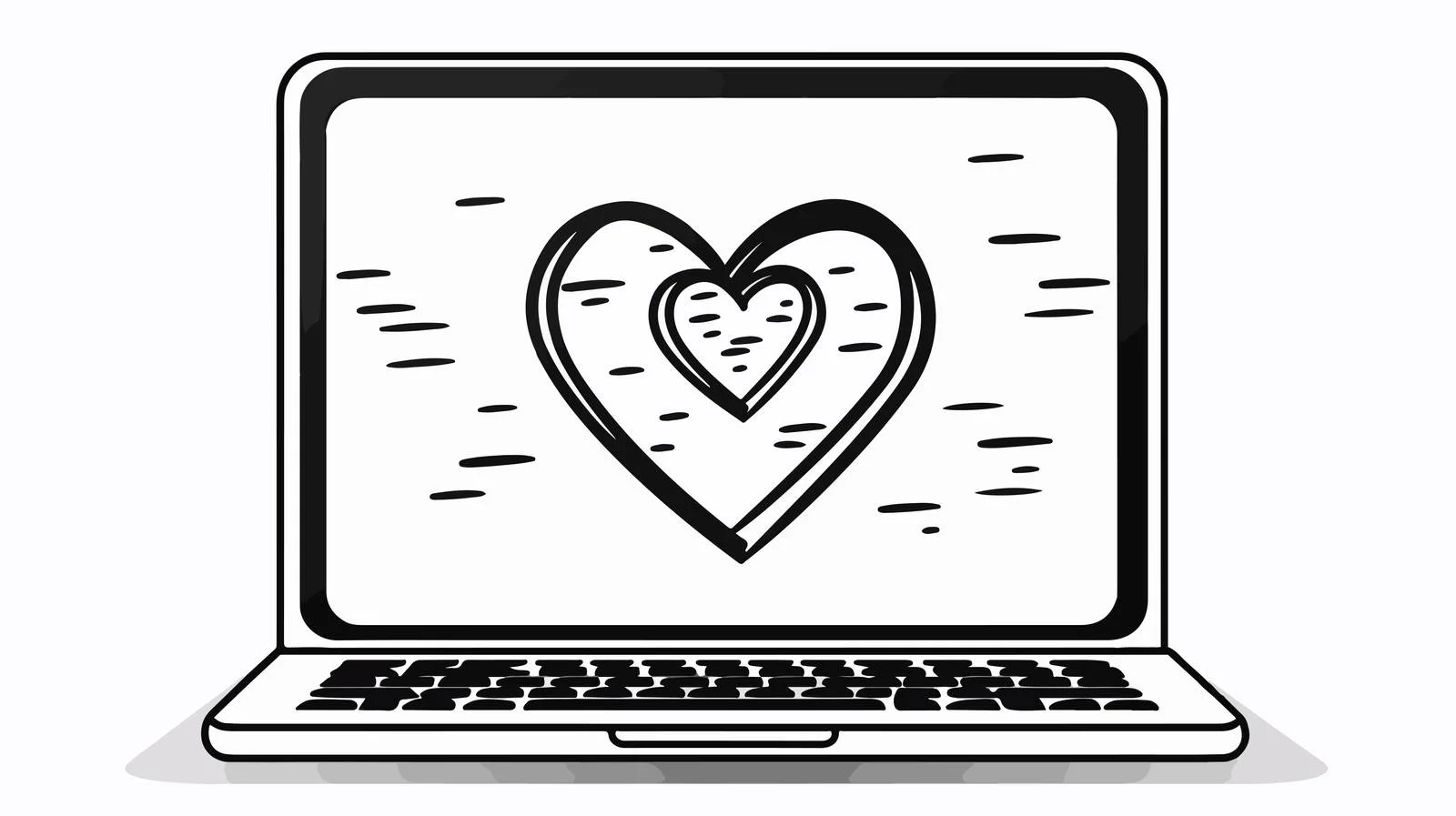 Cartoon Laptop Illustration — free download from Dotvec