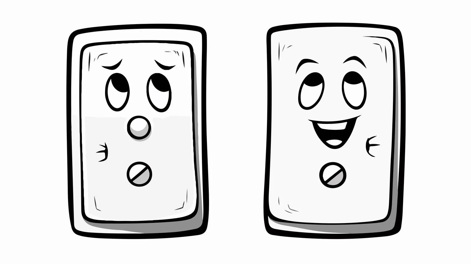 Quirky Light Switch Cartoon Illustration — free download from Dotvec