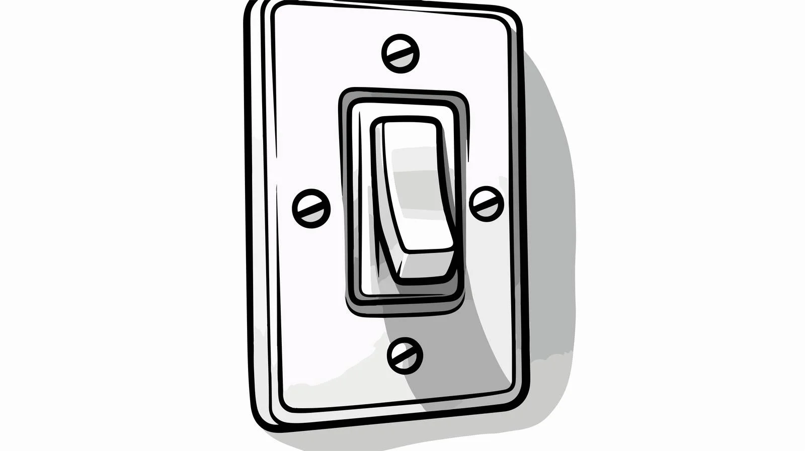 Hand-Drawn Cartoon Light Switch — free download from Dotvec
