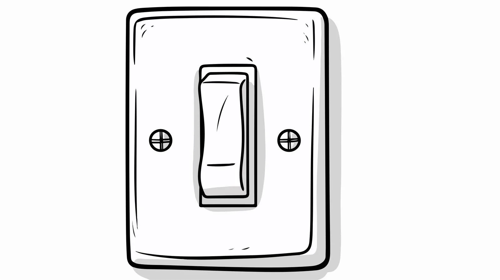 Quirky Cartoon Light Switch Illustration — free download from Dotvec