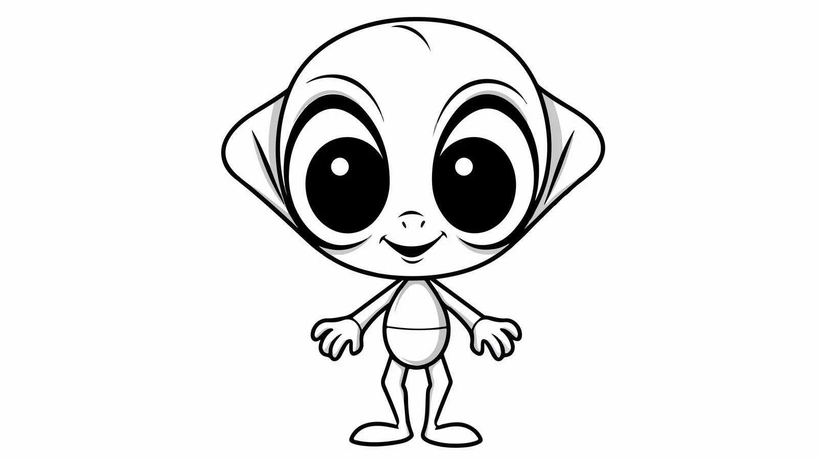 Whimsical Cartoon Alien Character — free download from Dotvec