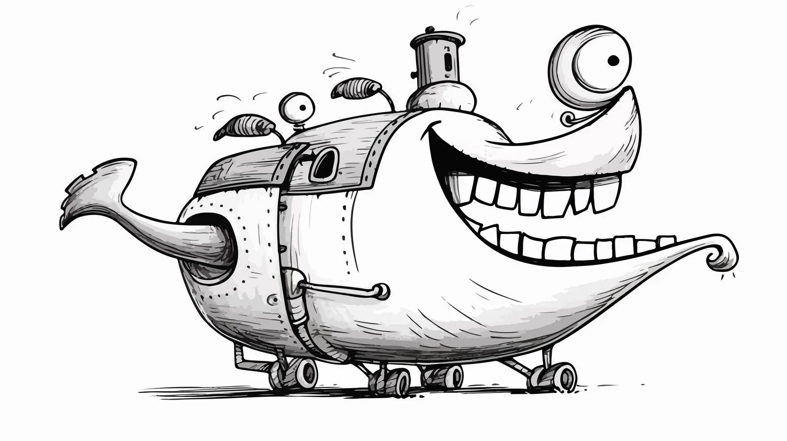 Hand Drawn Cartoon Loudhailer — free download from Dotvec