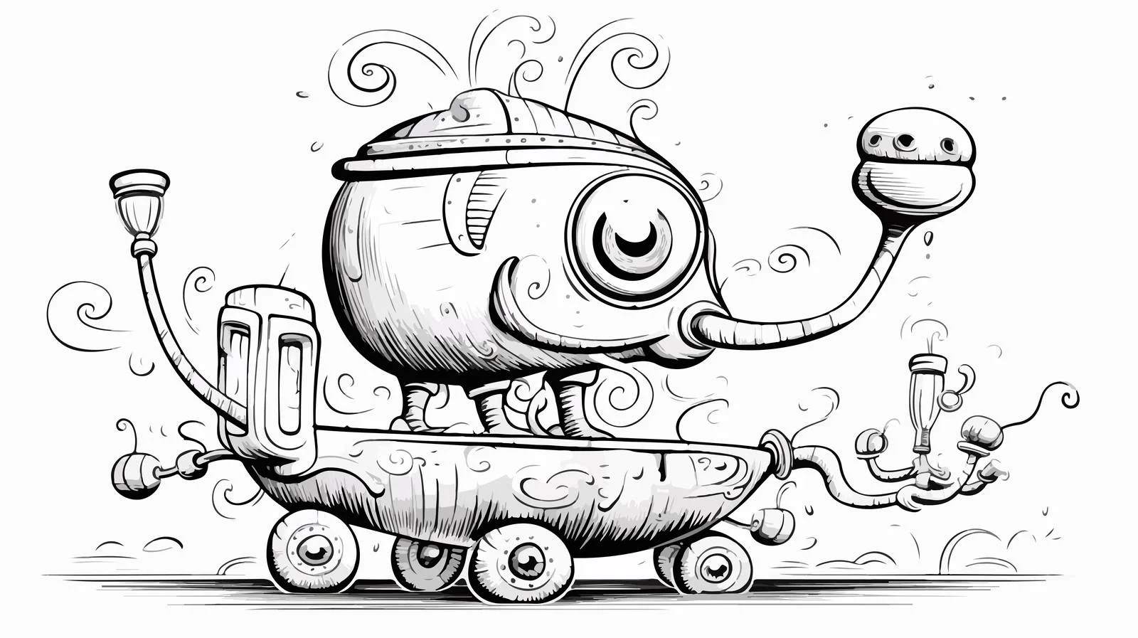 Cartoon Loudhailer Illustration — free download from Dotvec