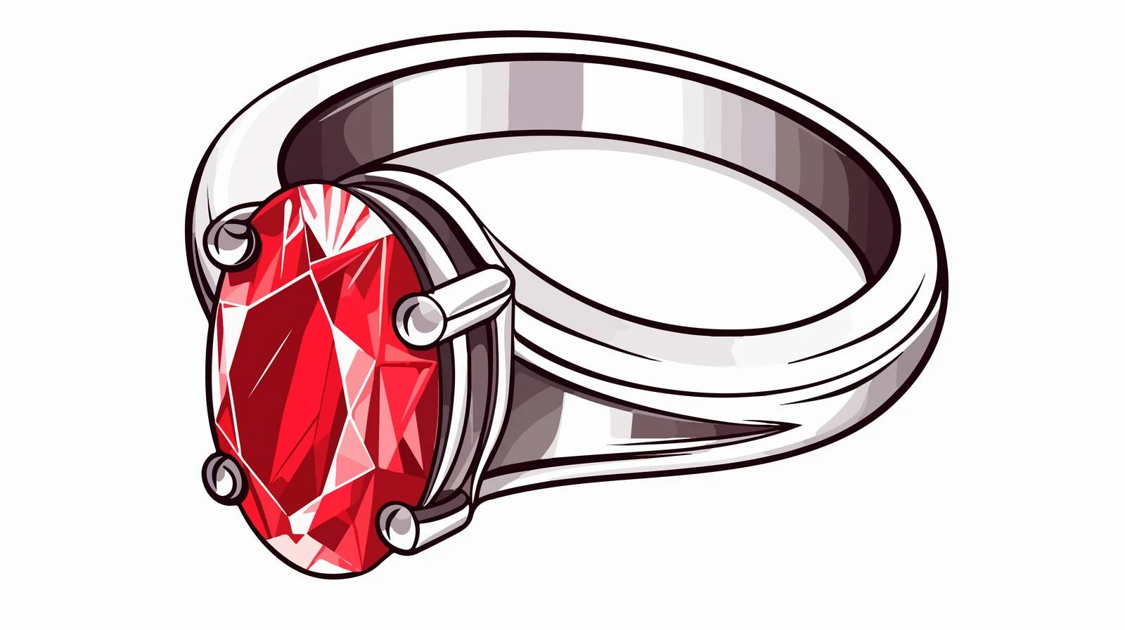 Cartoon Magic Ruby Drawing — free download from Dotvec